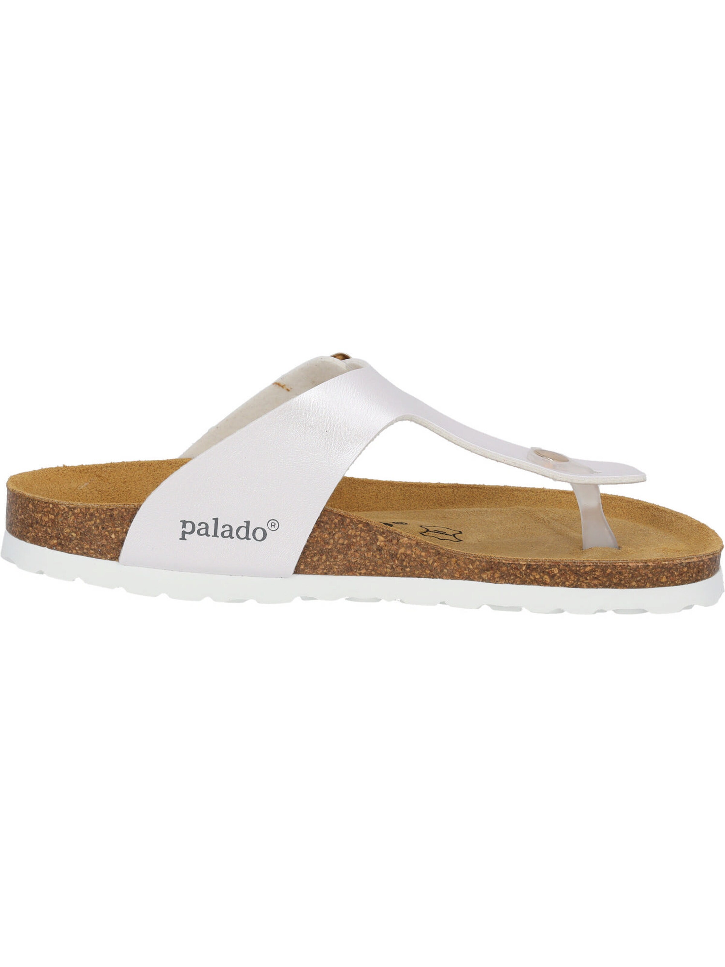 Palado Teenslipper 'Kos Metallic' in Wit