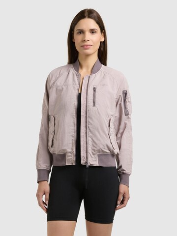 khujo Between-season jacket 'Zaria' in Purple: front