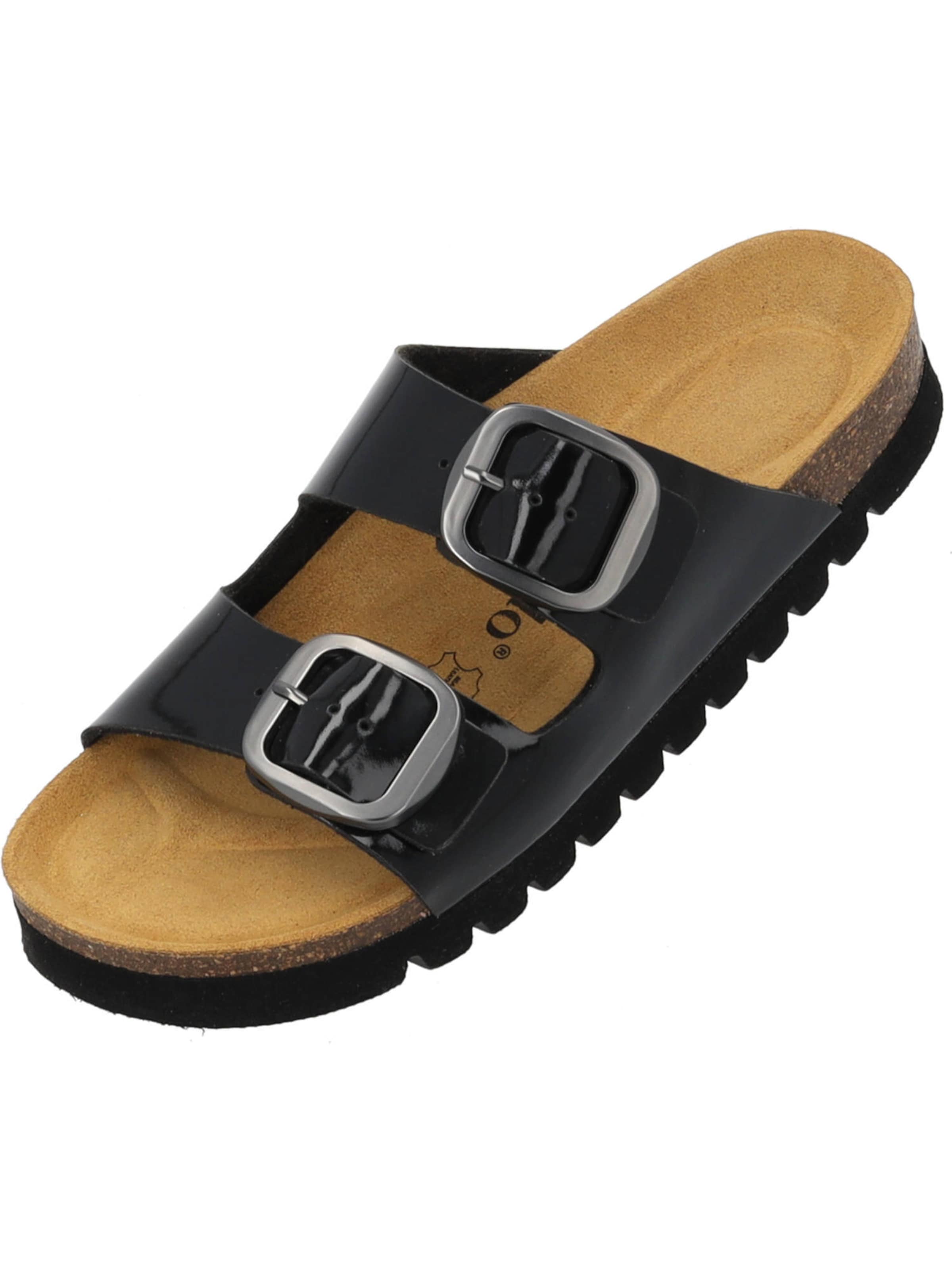 Palado Muiltjes 'Korfu' in Zwart: voorkant