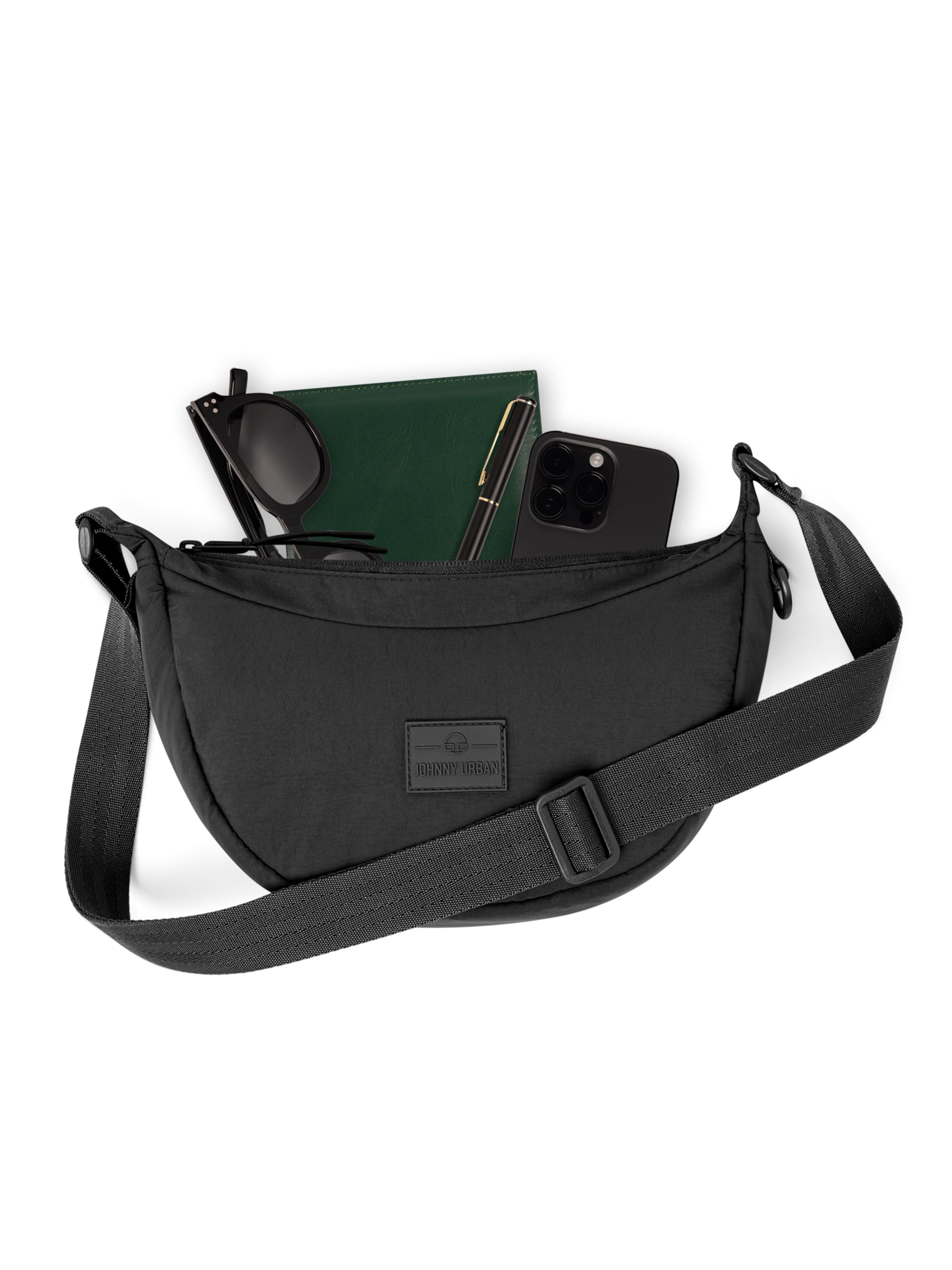 Johnny Urban Half Moon Bag 'Kaia Small' in Schwarz