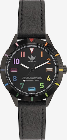 ADIDAS ORIGINALS Analog Watch in Black: front