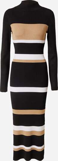 BOSS Black Kleid 'Filaronica' in hellbraun / schwarz / weiß, Produktansicht