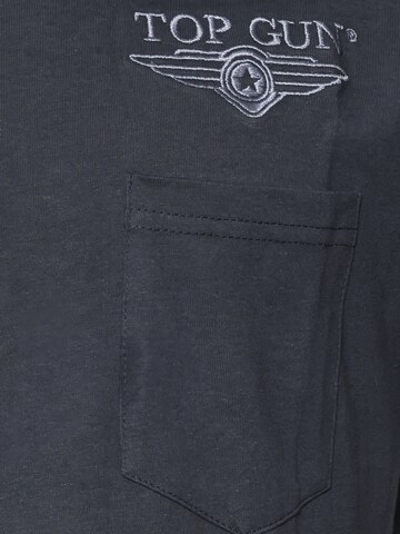 TOP GUN Shirt ' TG24041 ' in Blauw