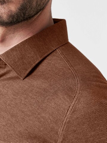 DESOTO Slim fit Overhemd in Bruin