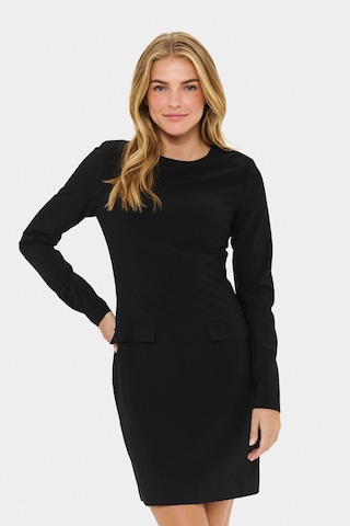 SAINT TROPEZ Kleid in Schwarz: Vorderseite