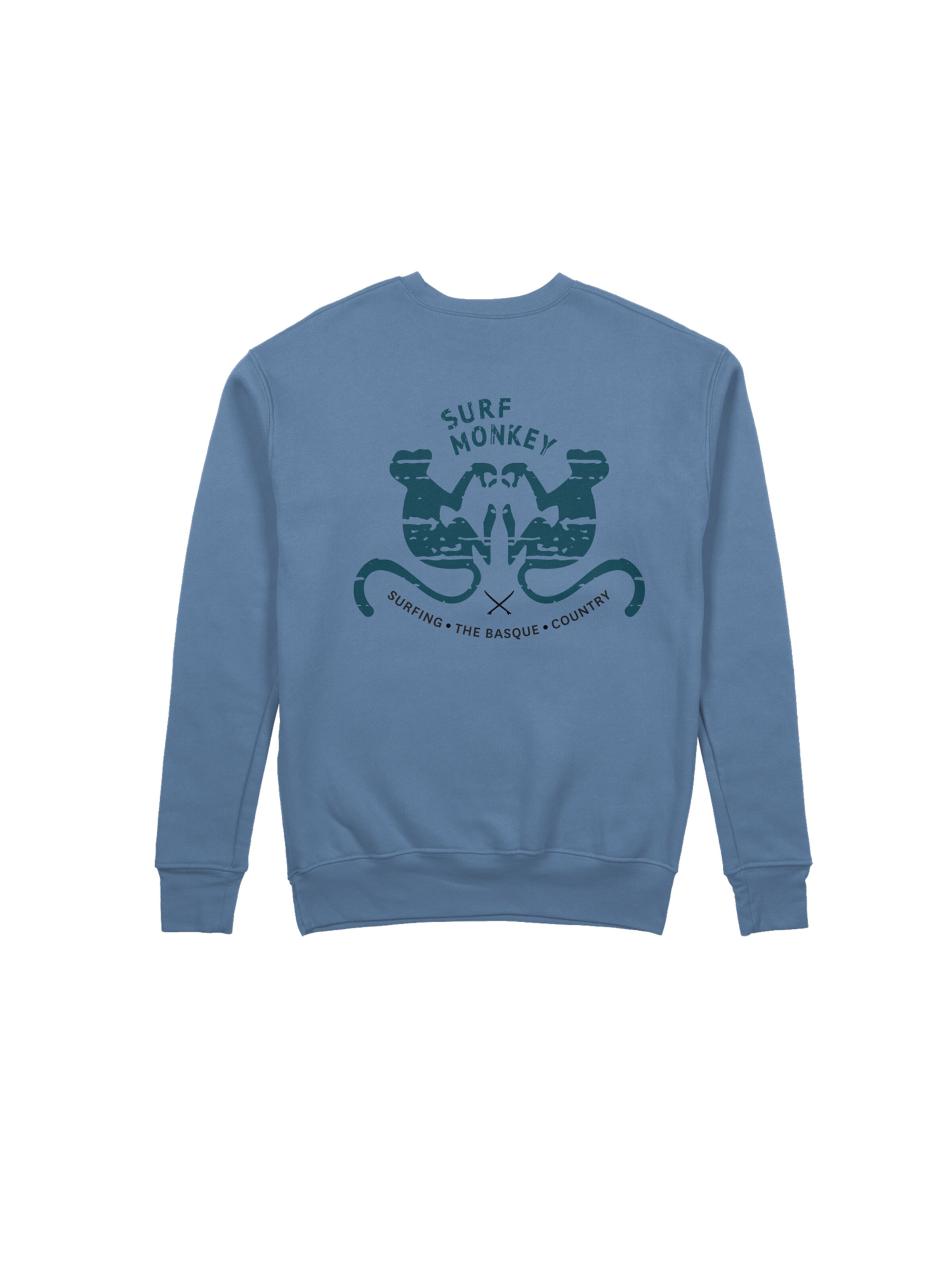 Sweat-shirt Surf Monkey en bleu
