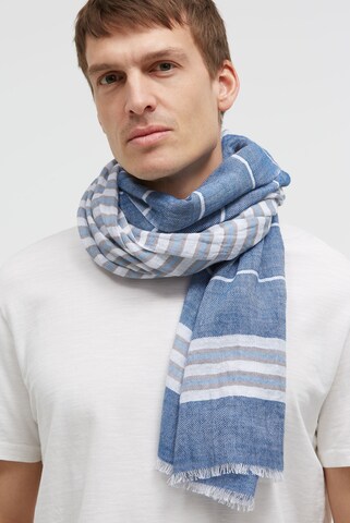 CAMP DAVID Scarf in Blue: front