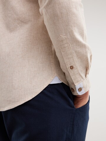 BIG STAR Regular fit Button Up Shirt 'Janew' in Beige