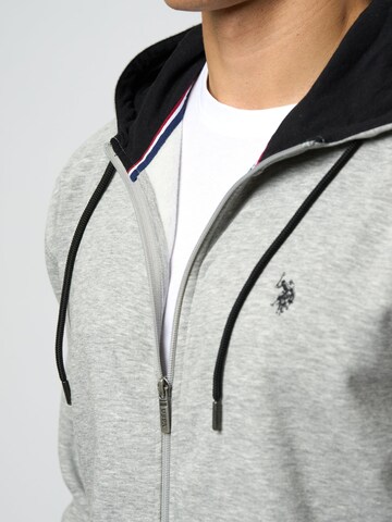 U.S. POLO ASSN. Sweat jacket 'UMOtto' in Grey
