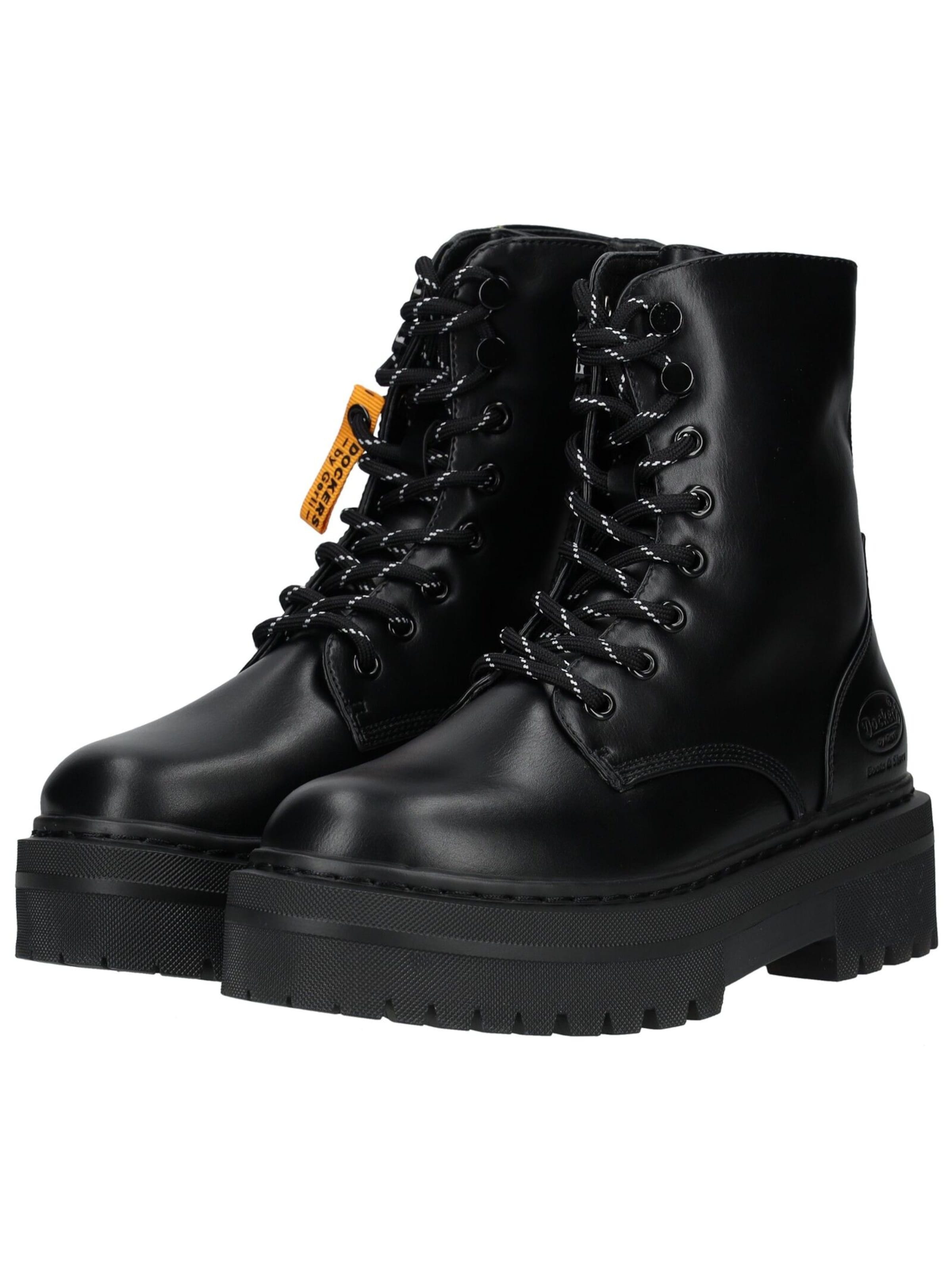 Dockers by Gerli Schnürstiefelette in Schwarz