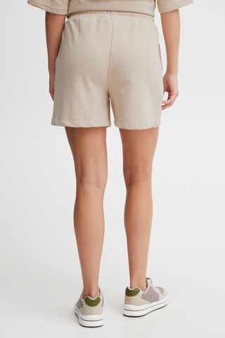 Oxmo Regular Sweatshorts 'Safri' in Beige