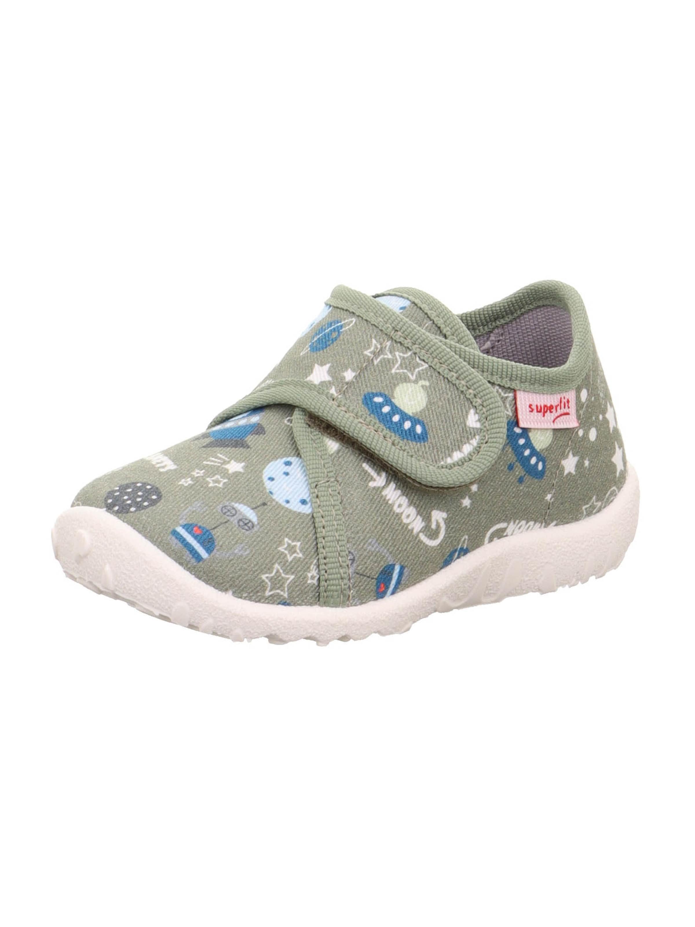 SUPERFIT - Pantufa 'SPOTTY' em verde: frente