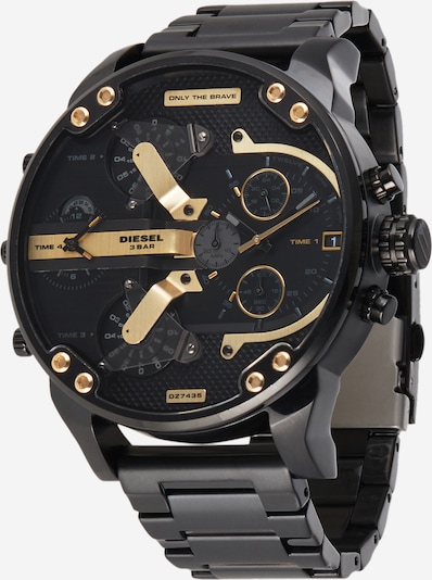DIESEL Uhr in gold / schwarz, Produktansicht