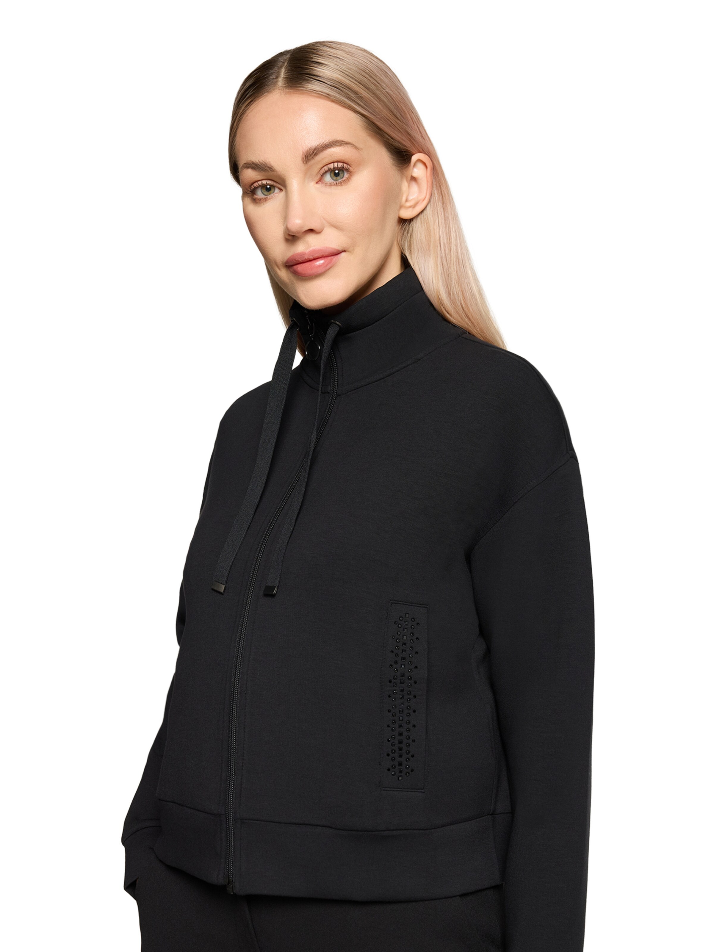 Betty Barclay Zip-Up Hoodie in Black