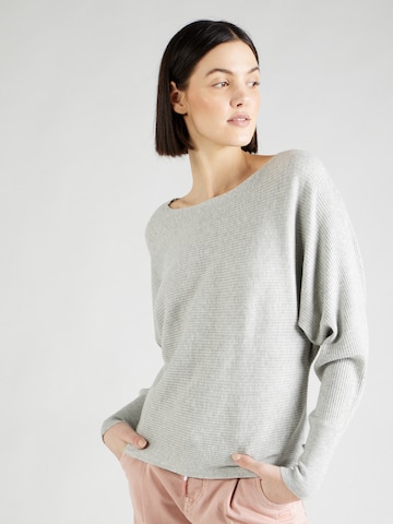 Pull-over QS en gris : devant