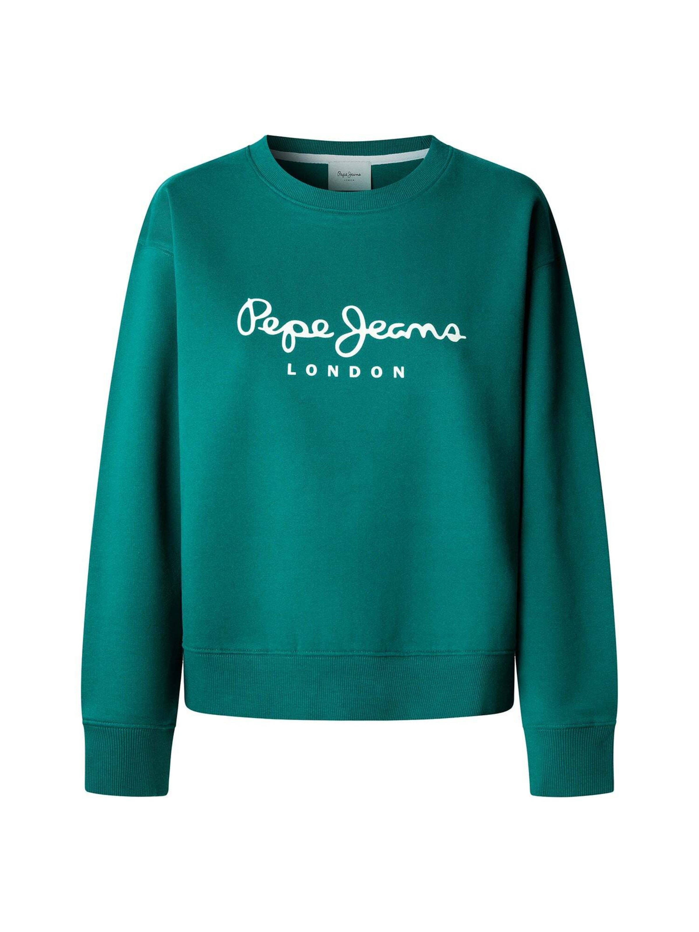 Pepe Jeans - Sudadera 'Baddy' en verde: frente