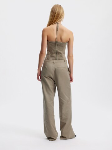 Gestuz Loosefit Broek 'Birly' in Beige