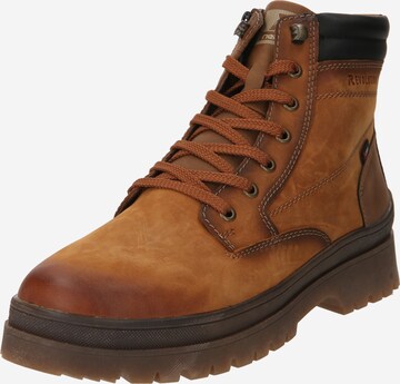 Rieker Lace-Up Boots in Brown: front