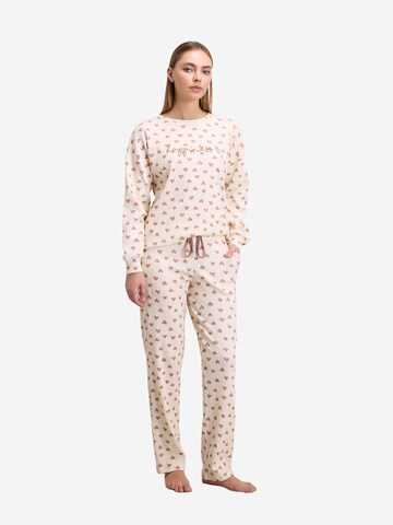Pyjama 'Jasminium' Goldenbay en beige : devant