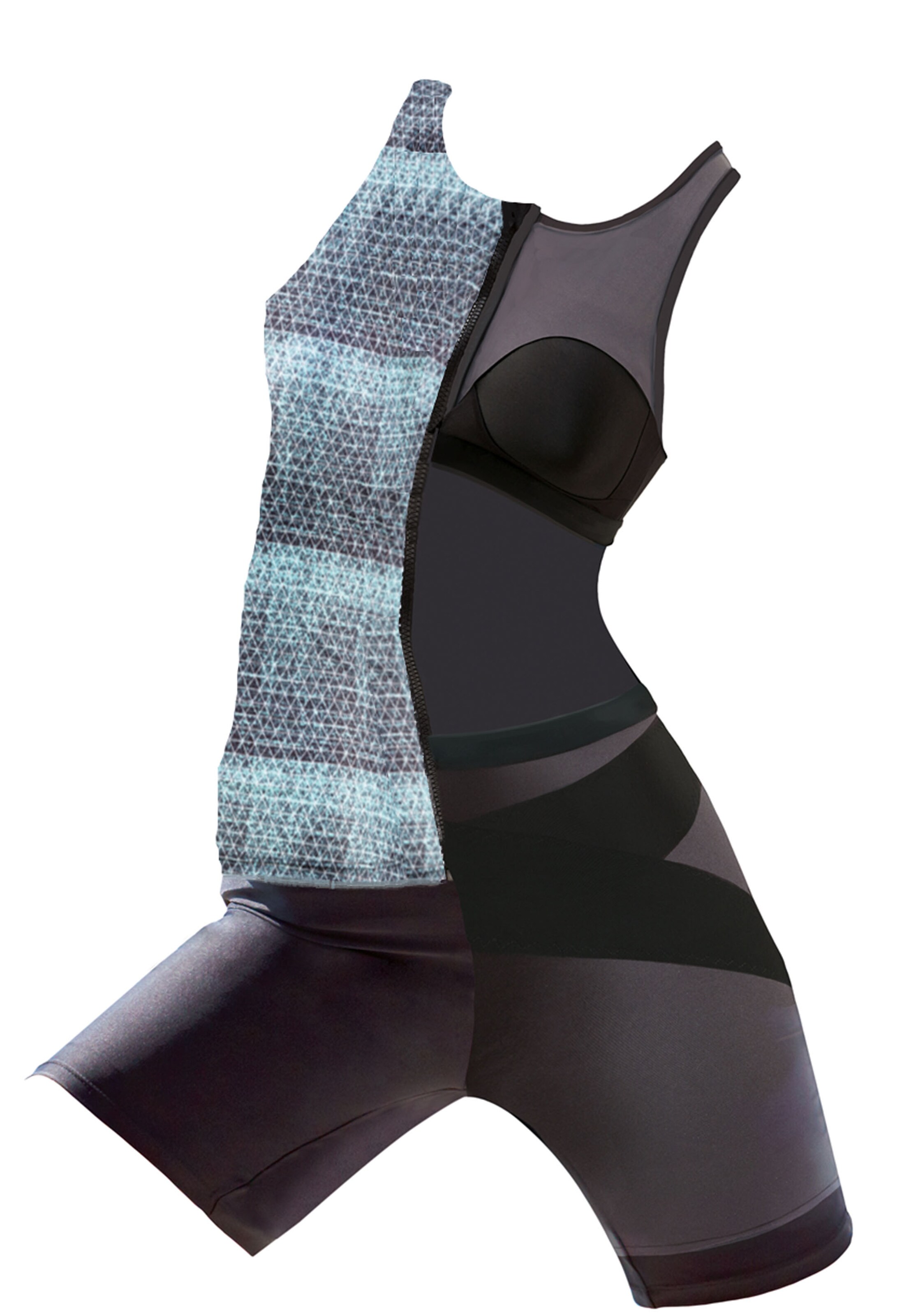 BECO the world of aquasports High neck Tankini top 'BEsuit Racerback Swimtop' in Blue