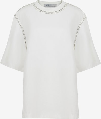 NOCTURNE T-shirt en blanc, Vue avec produit