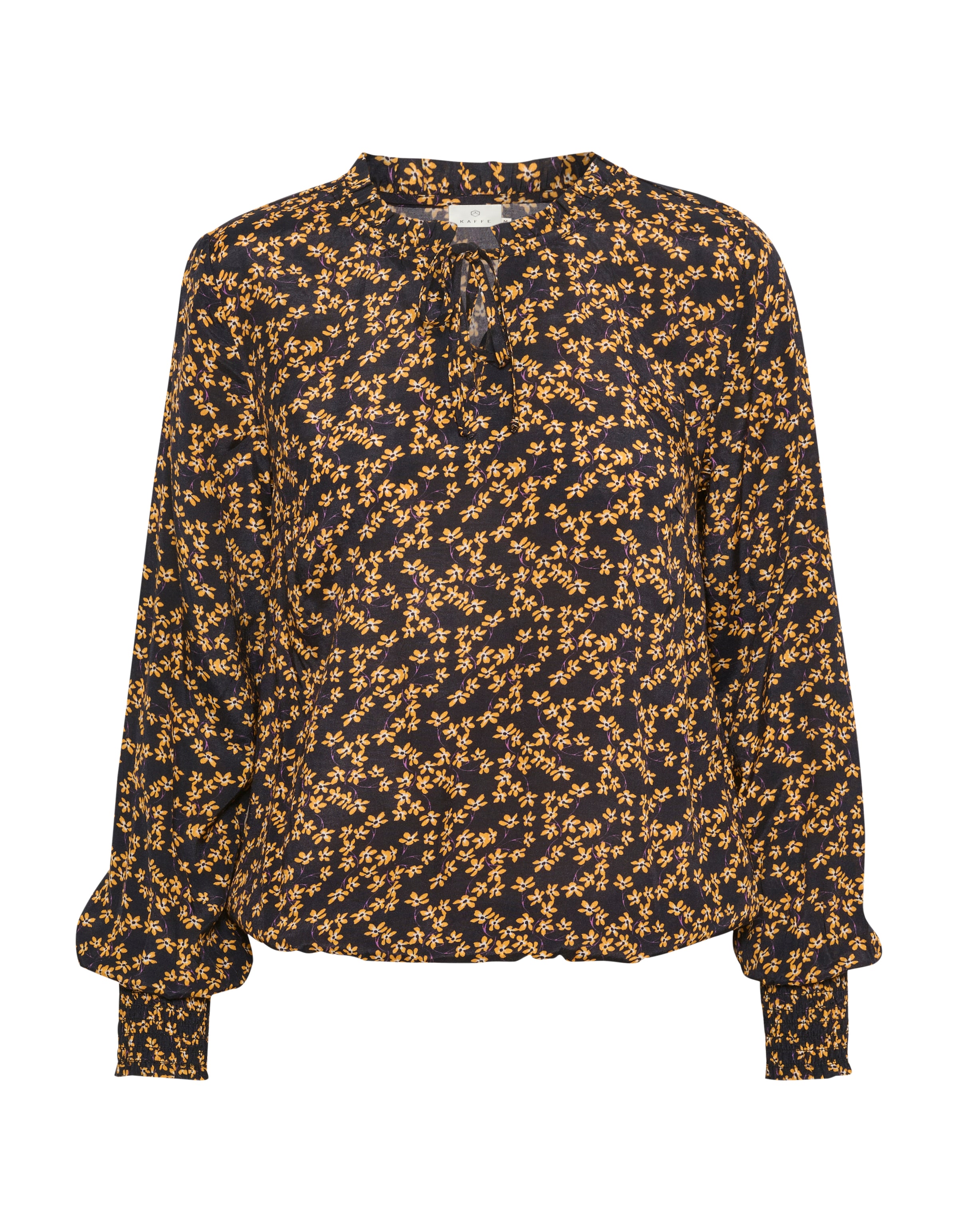 Kaffe Bluse in Schwarz: Vorderseite