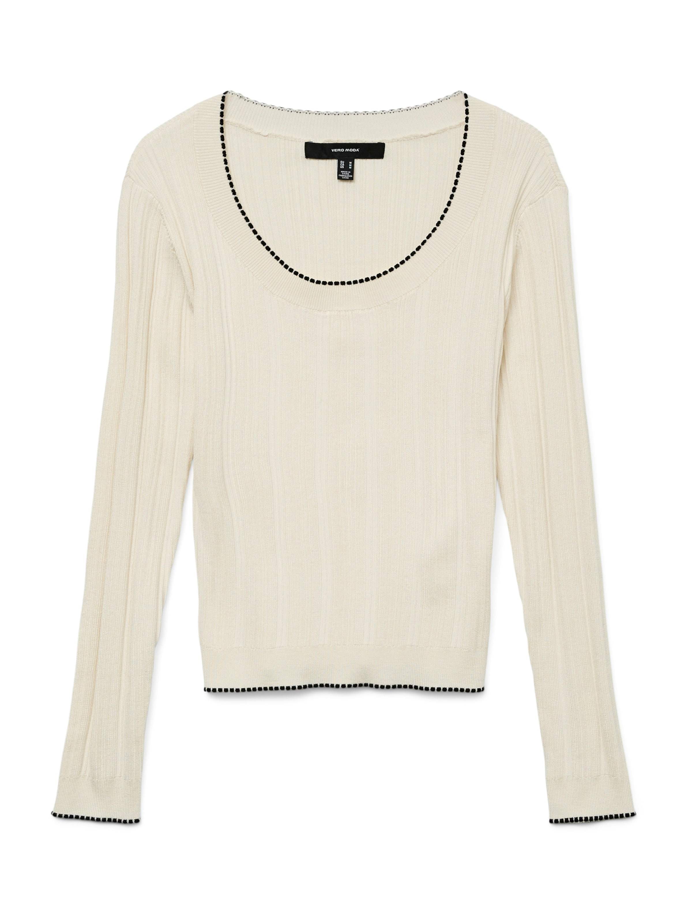 VERO MODA Pullover 'VMNina' in Beige: Vorderseite