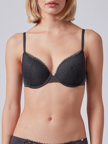 Skiny T-shirt Bra in Grey