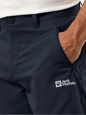 JACK WOLFSKIN Regular Sportshorts 'ACTIVE TRACK' in Blau