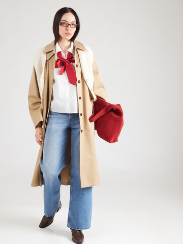 ICHI - Blusa 'IHLUANNE' en blanco