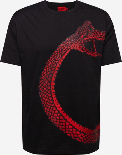 HUGO T-Shirt 'Degroni' en rouge / noir, Vue avec produit