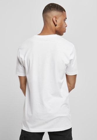 Coupe regular T-Shirt 'Sensitive Content' Mister Tee en blanc