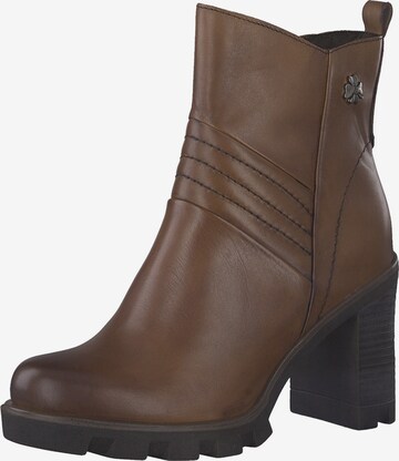 MARCO TOZZI Ankle Boots in Brown: front