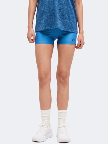 UNDER ARMOUR Skinny Sportbroek in Blauw: voorkant