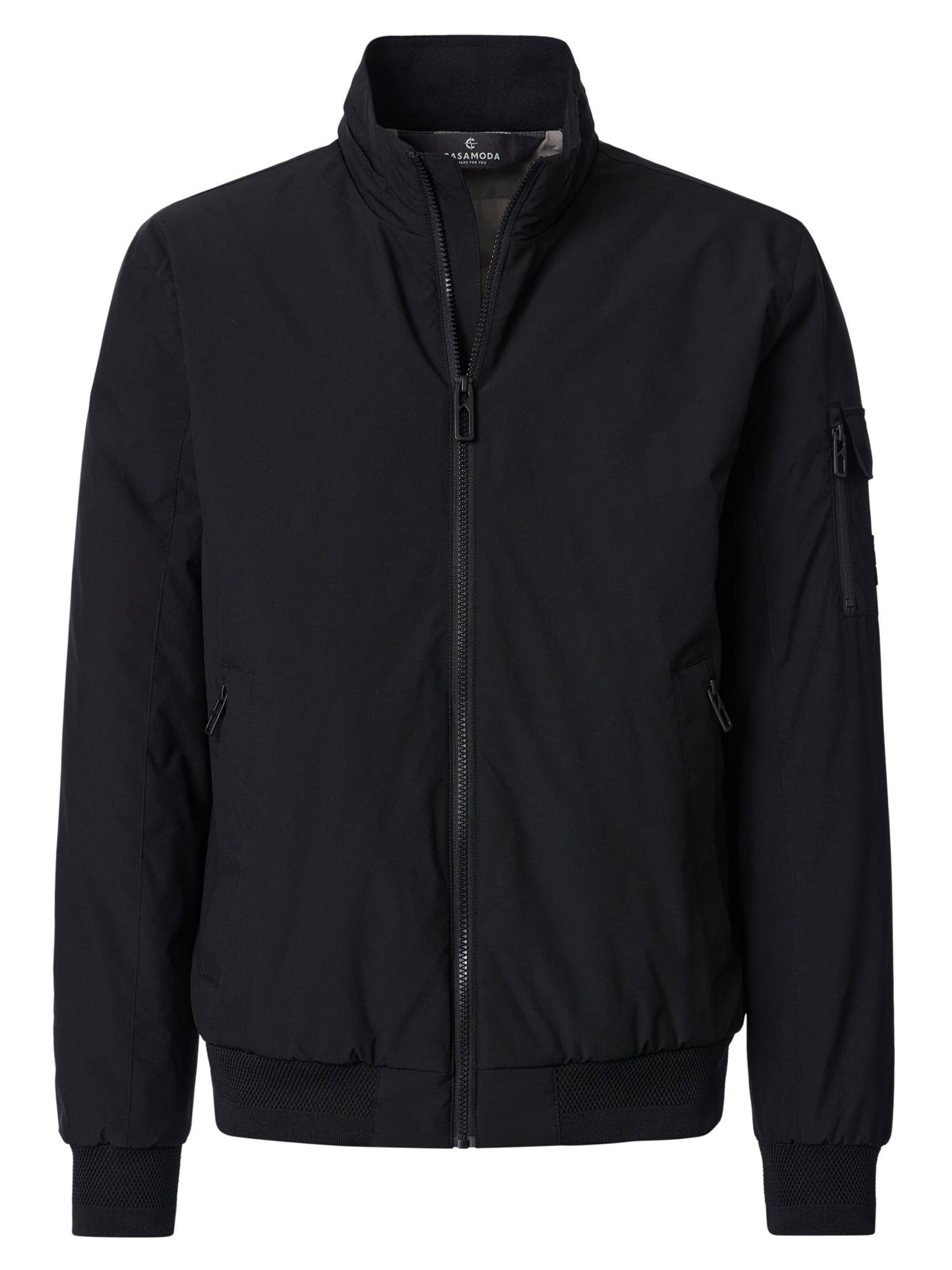 CASAMODA Between-season jacket 'Basic' in Black: front