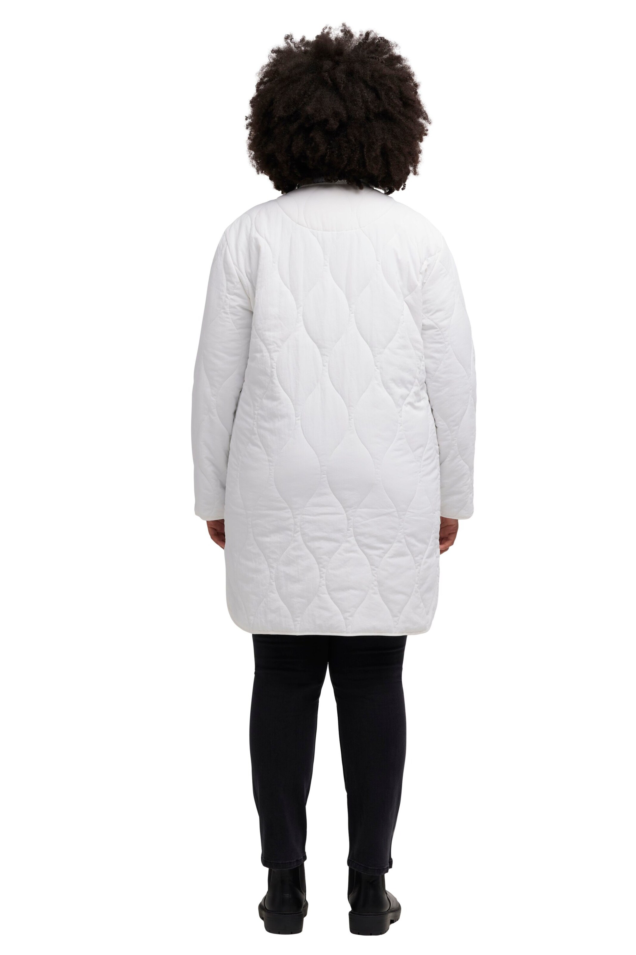 Ulla Popken Between-Season Jacket in White