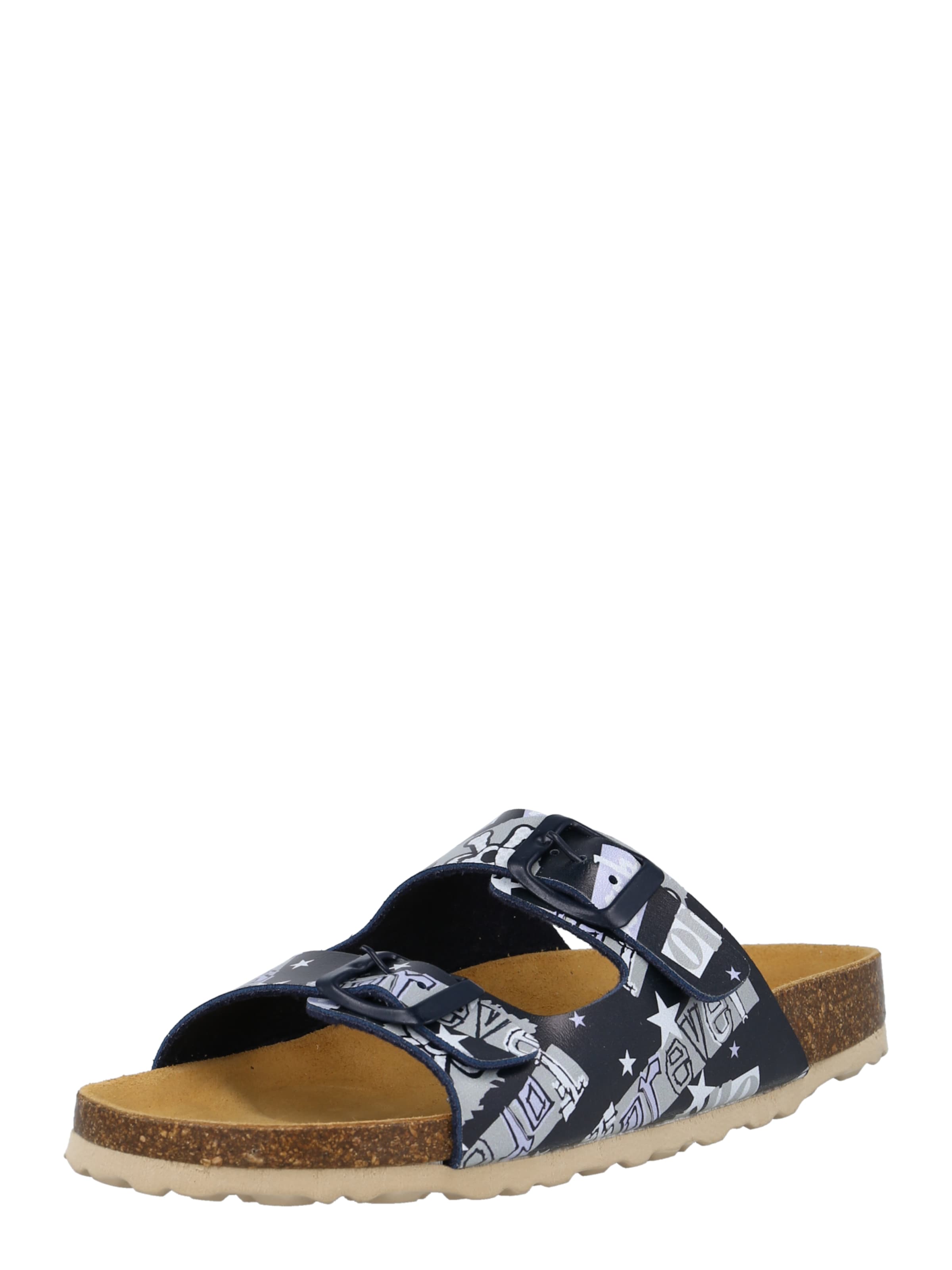 LICO Pantolette 'Bioline' in Blau: Vorderseite