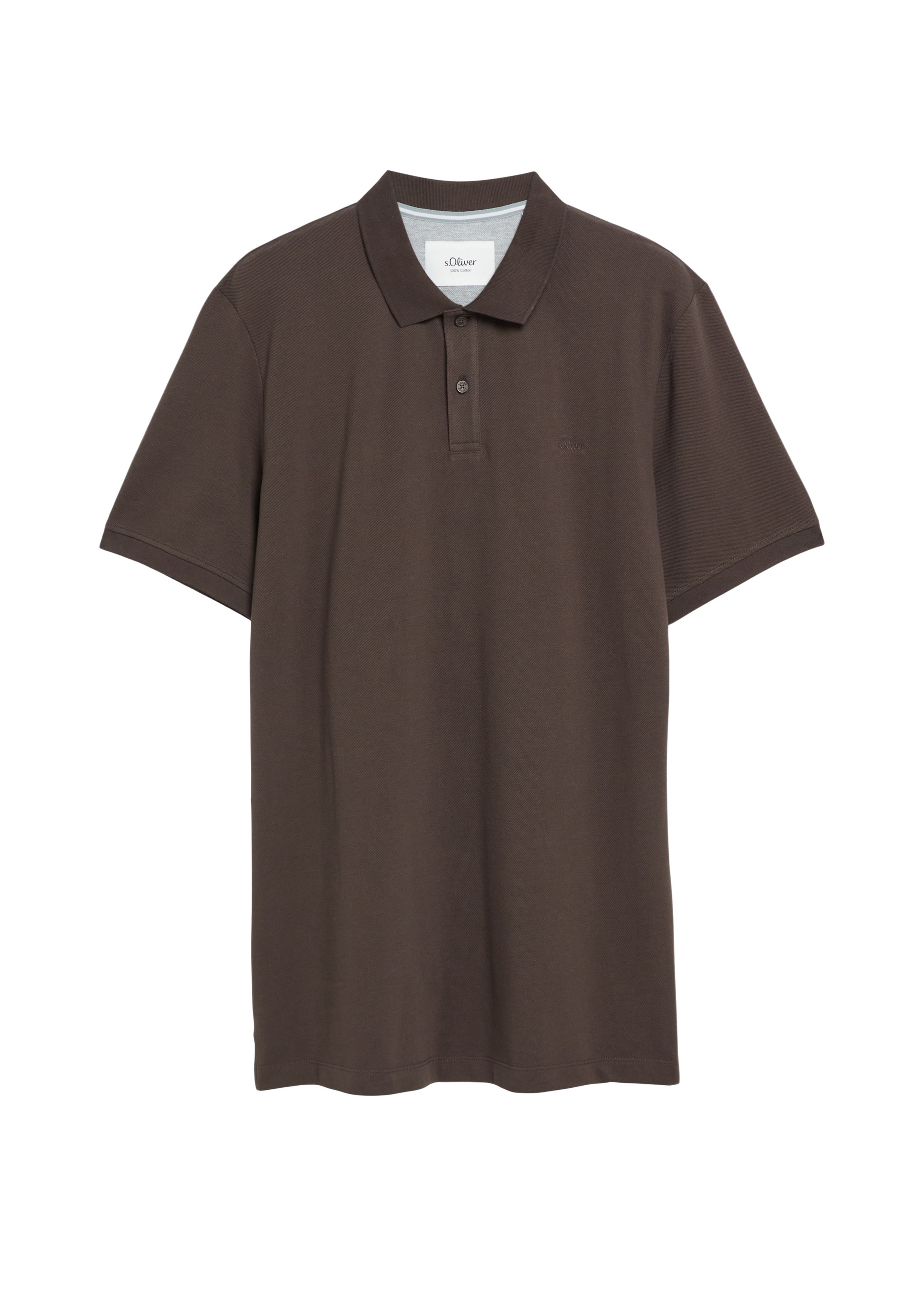 T-Shirt s.Oliver Red Label Big & Tall en marron : devant
