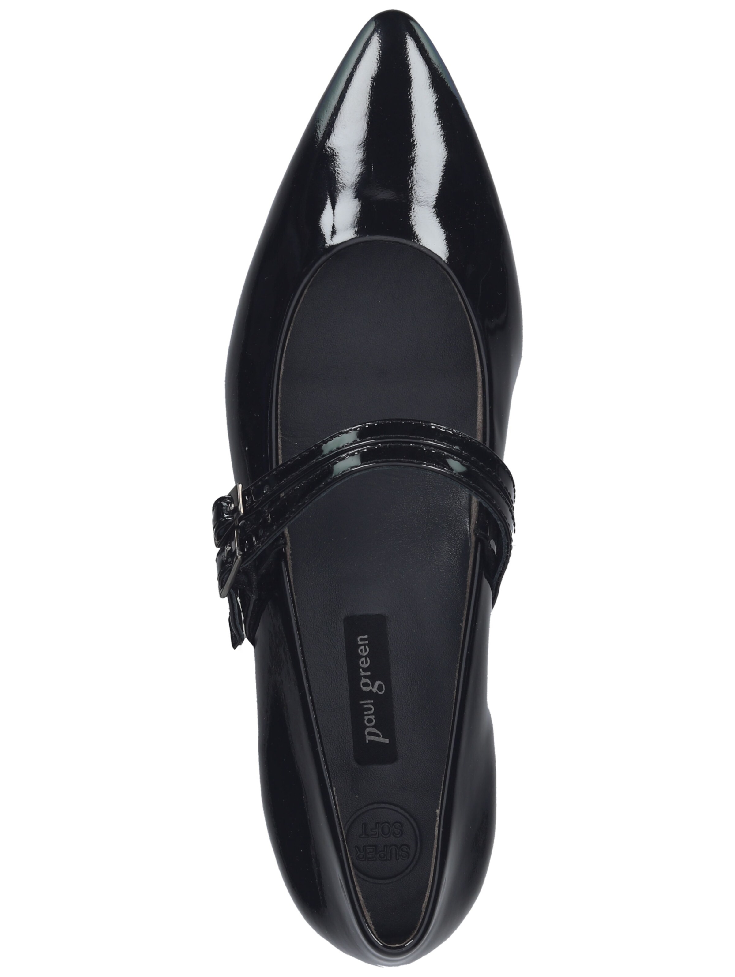 Paul Green Riemchenballerina in Schwarz