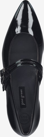 Paul Green Ballet Flats with Strap in Black