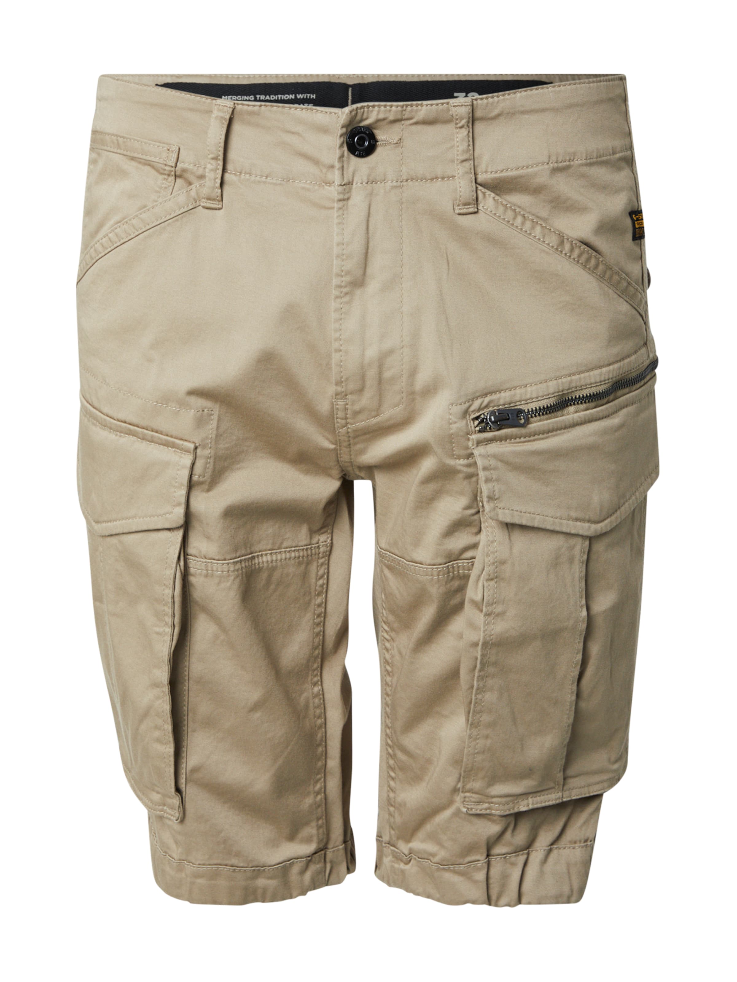 G-STAR Cargo trousers in Beige: front