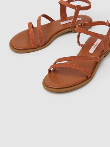 Pepe Jeans Strap Sandals 'HAYES FOLK' in Brown