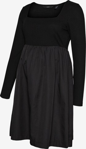 Vero Moda Maternity Dress 'Nisa Dale' in Black: front