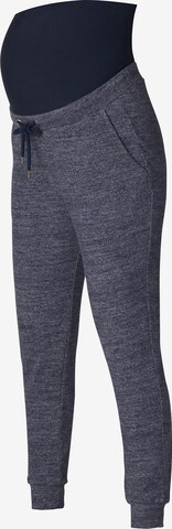 Effilé Pantalon Esprit Maternity en bleu : devant