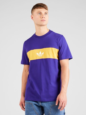 ADIDAS ORIGINALS T-Shirt 'Ny Cutline' in Lila: Vorderseite