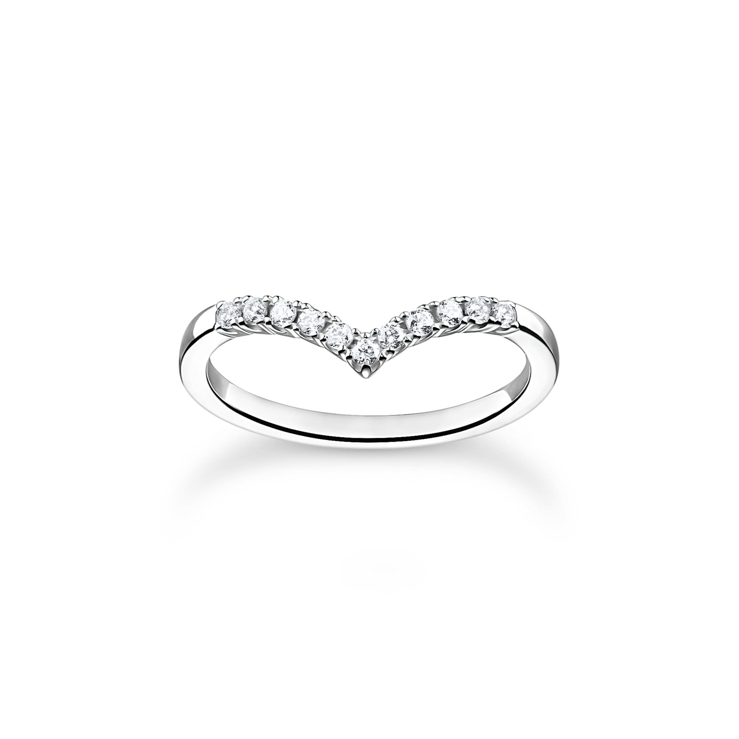 Thomas Sabo Ring in Silber: Vorderseite