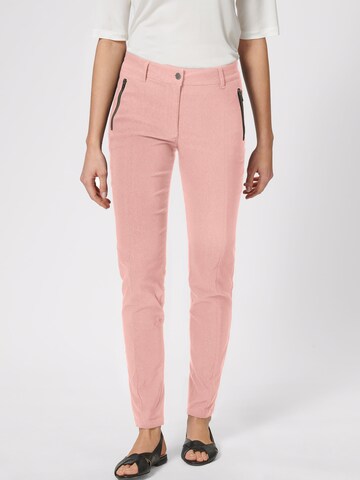 MADELEINE Skinny Hose in Pink: Vorderseite