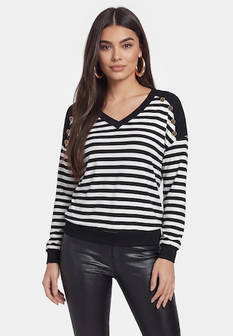 faina - Camiseta en negro: frente
