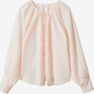 MANGO Blouse 'Recti' in Pink: front