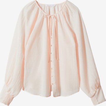 MANGO Bluse 'Recti' in Pink: predná strana